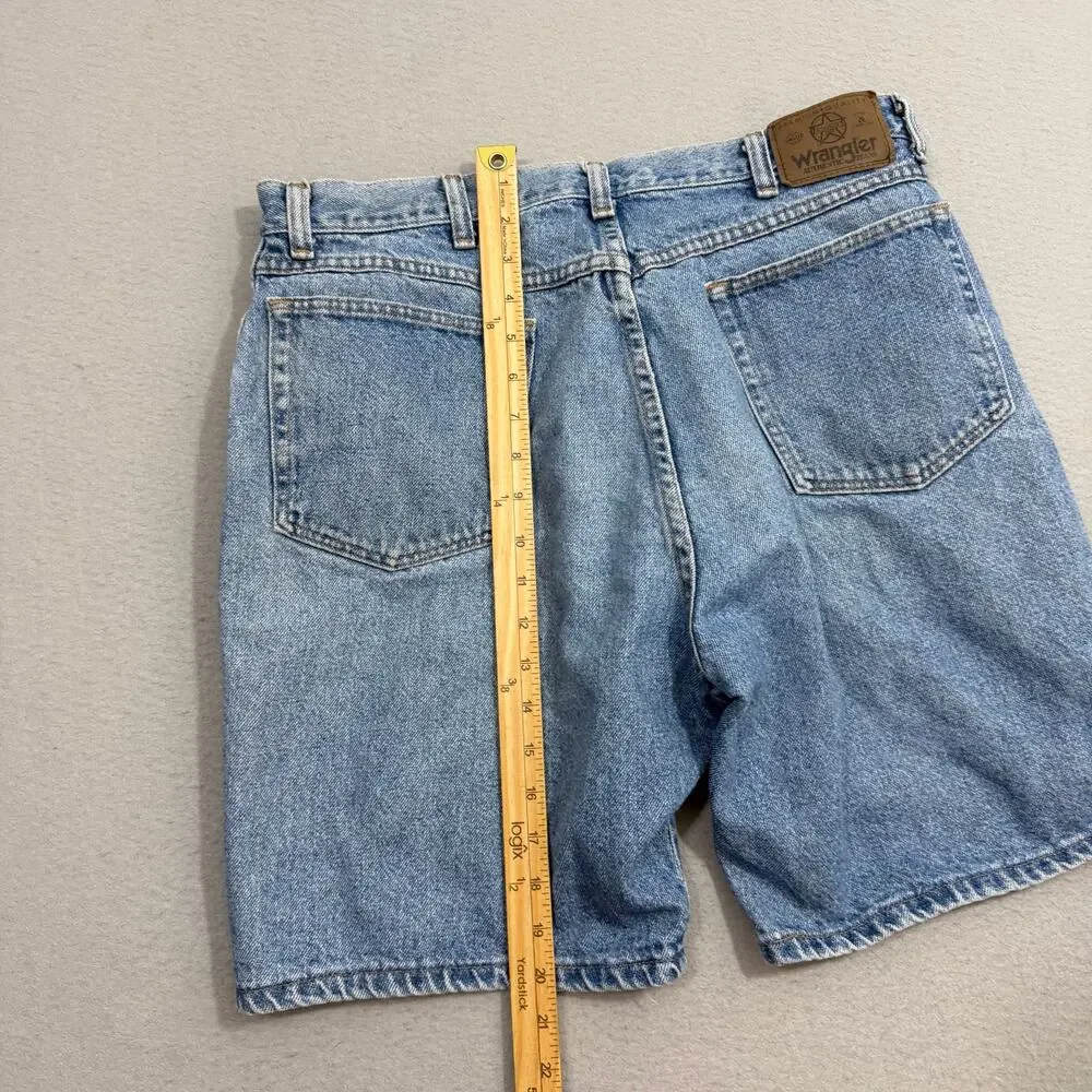 Vintage Wrangler Carpenter Jean Shorts Men's 33 Blue 9